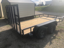 Load image into Gallery viewer, Stag 82&quot;x14 Tandem Axle Gated Utility With Brake