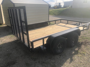 Stag 82"x14 Tandem Axle Gated Utility With Brake
