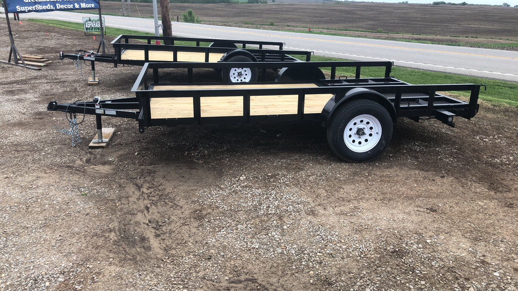 Stag 76” x 12' Single Axle  Gated Utility